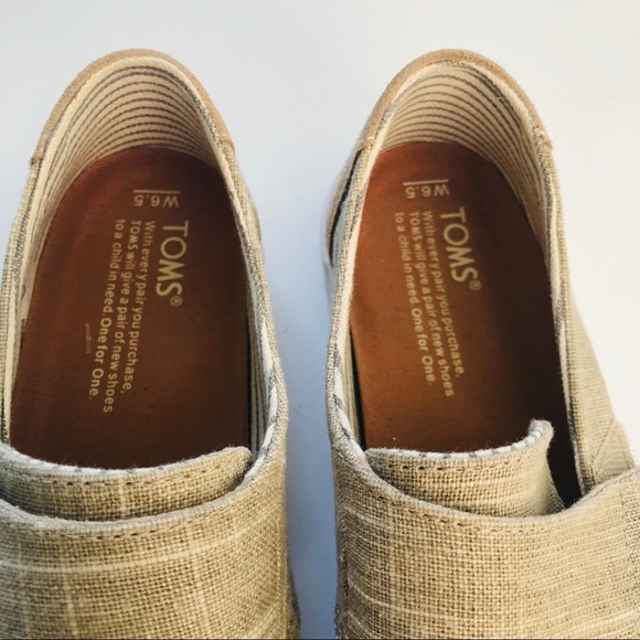 Toms Velcro Canvas Loafers 6.5 - Picture 4 of 5
